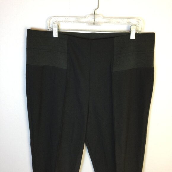 Like new! Lafayette 148 New York Pull On Pants Trousers XXL Womens Black Knit - Picture 11 of 16